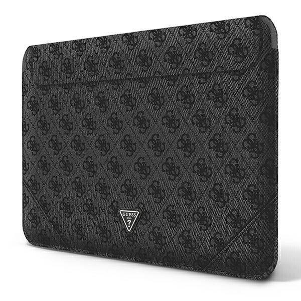 Guess Sleeve Luxus Laptop Tache bis 16" grau-schwarz mit Triangle Logo